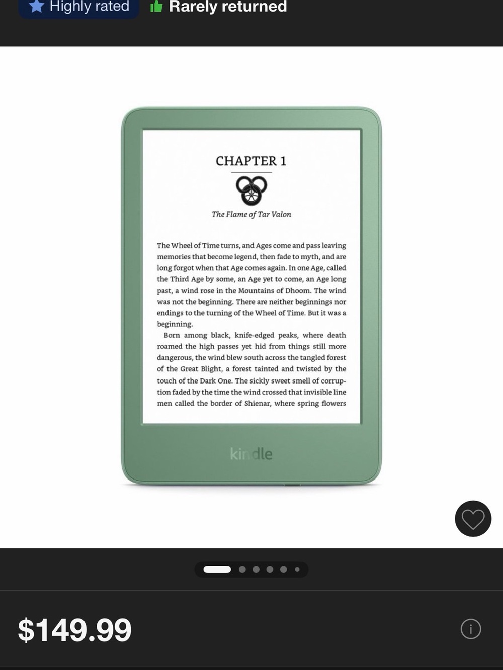 Amazon Kindle Paperwhite (Matcha) - Lightweight E-Reader
